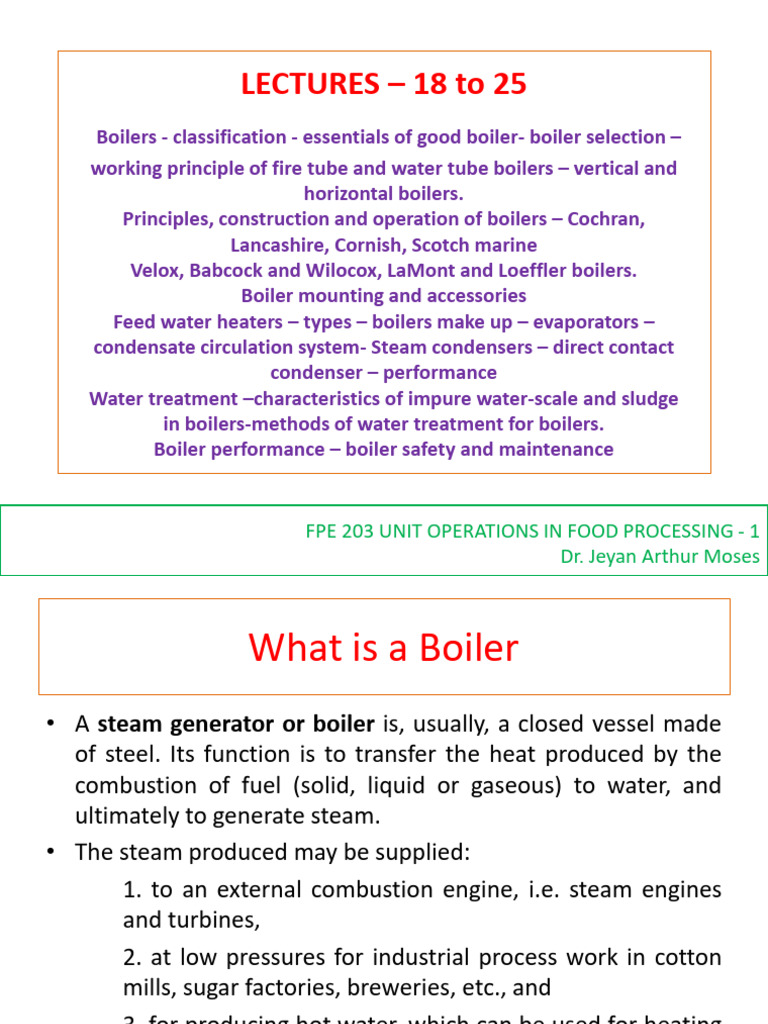 Boiler Types and Operations Explained | PDF | Boiler | Pump