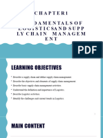 Chapter 1 - Fundamentals of Logistics and Supply Chain Management