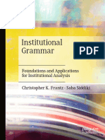 Christopher K. Frantz, Saba Siddiki - Institutional Grammar