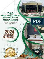 Summary of 2024 Brochure of Courses