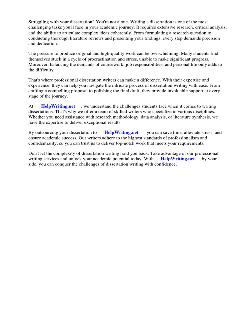 Expert Dissertation Writing Help | PDF | Thesis | Human Communication