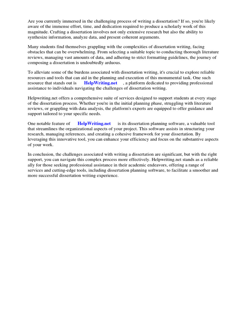 Dissertation planning software pdf thesis procrastination