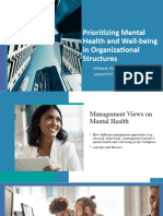 Prioritizing Mental Health and Well-Being in Organizational Structures