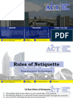 Rules of Netiquette