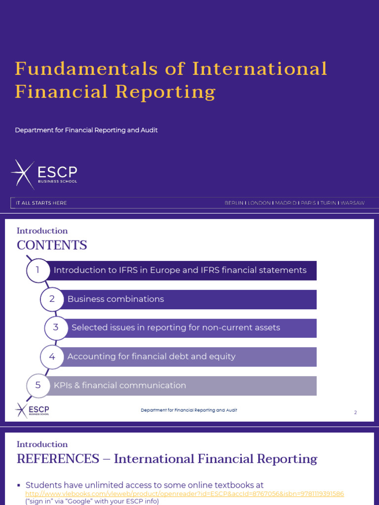 IFRS Fundamentals for Financial Reporting | PDF | International ...