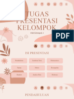 Pink Dan Beige Abstrak Estetik Tugas Presentasi Kelompok