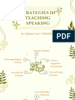 Strategies in Teaching Speaking