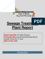 Sewage Treatment Plant Report