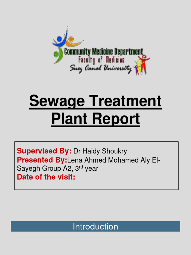 Sewage Treatment Plant Overview Report | PDF | Sewage Treatment | Water ...