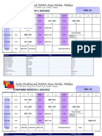 Timetable Sesi 3, 2223 Class