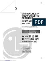 DVD Recorder/ Video Cassette Recorder: Owner'S Manual