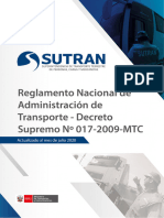RENAT Reglamento Nacional de Administración de Transporte DS-017-2009-MTC_modificado