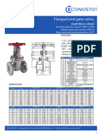 1 Flanged End Gate Valve Stainless Steel