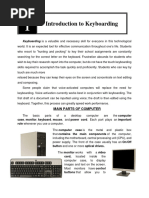 Lesson 1 - Introduction To Keyboarding