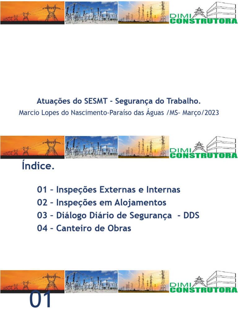 Relatório Mensal Sobre Atuações Do Sesmt Março | PDF