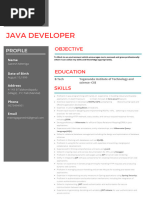 Java Fresher Resume