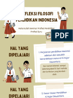 Refleksi Filosofi Pendidikan Indonesia