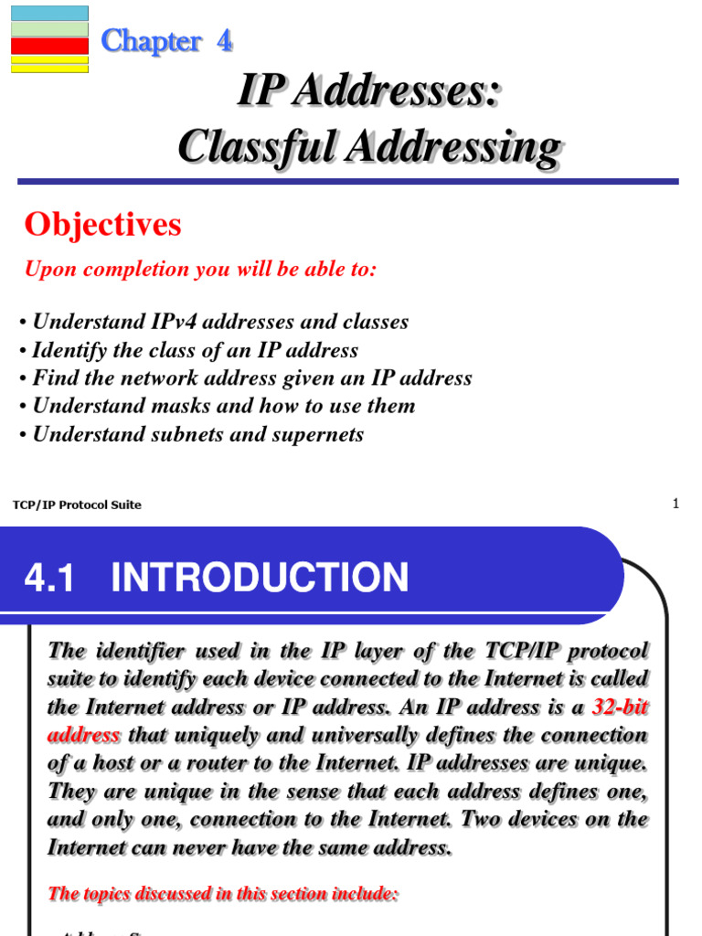 14 Network Layer IP Addressing1 | PDF | Ip Address | Internet Protocols