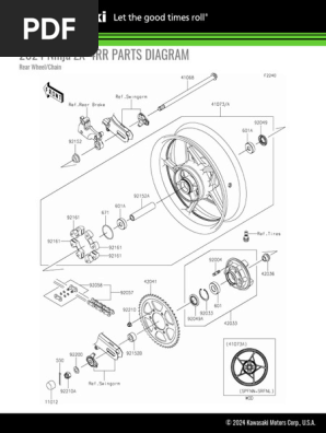 2024 Ninja ZX-4RR Rear Wheel - Chain | PDF