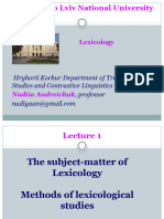 LEX - Lecture 1 - Subject