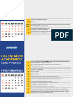 Calendario 2024 Cursos Presenciais