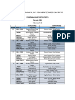 Programacion de Instructores Mes de Marzo 2024