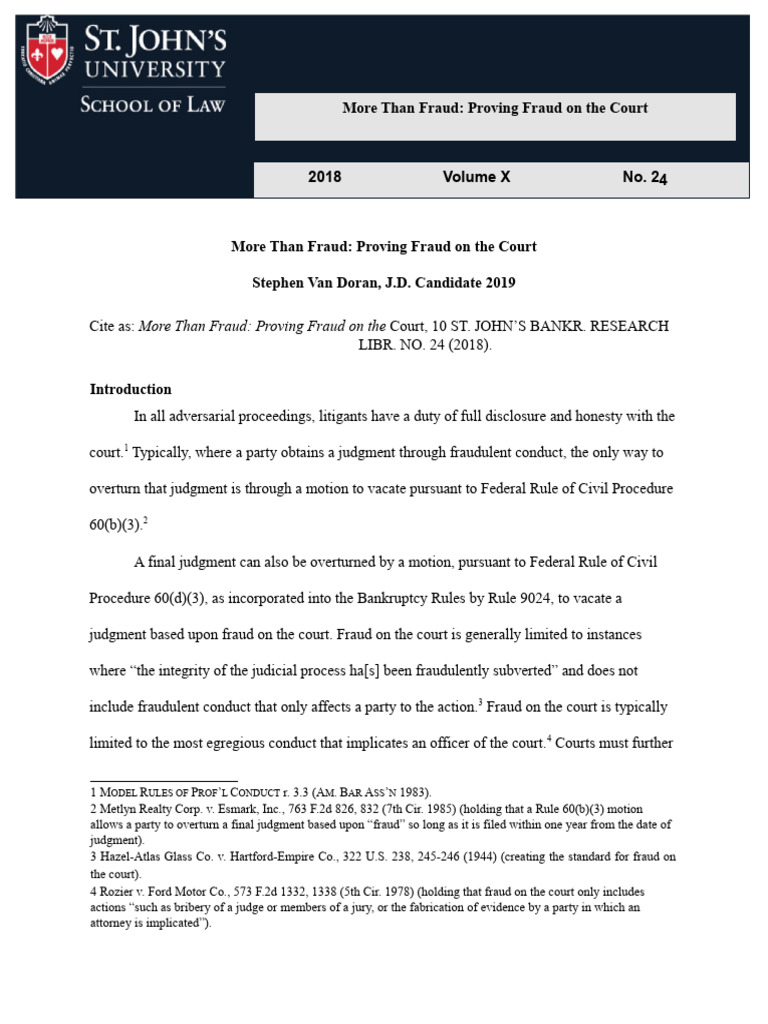 Cyd full disclosure 18 vandoren memo 24 pdf statute of limitations
