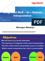 Integrated Well To Seismic Interpretation