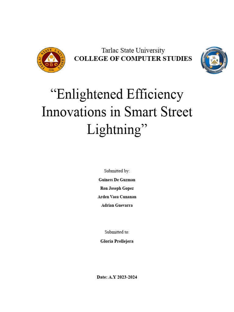 objectives and rrl nalang kulang PDF Lighting Street Light