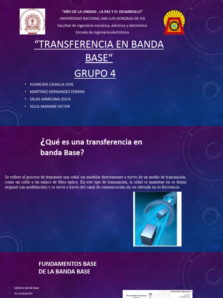 Banda Base Exposicion Telecomunicaciones | PDF | Modulación ...