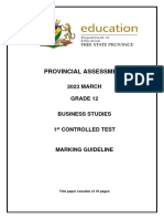 BSTD GR 12 March 2023 Test - Marking Guideline (Eng)