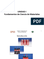 INTRO CIENCIA de LOS MATERIALES - Unidad I - Fundamentos de Ciencia de Los Mater - 2018