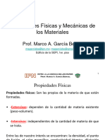 INTRO CIENCIA de LOS MATERIALES - Unidad II - Propiedades Físicas y Mecánicas de Los Mater - 2019-A - OM