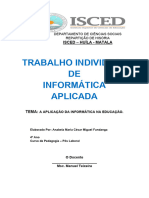 A Aplicação Da Informática Na Educação ANABELA 2019
