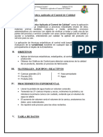 Informe #01 "Estadística Aplicada Al Control de Calidad"