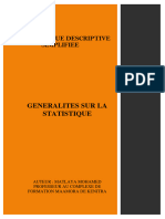 Statistique Desciptive Generalites