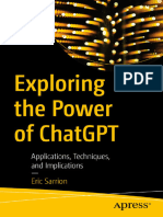 Exploring The Power of ChatGPT - Eric Sarrion