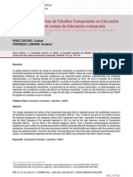 La Sociedad Argentina de Estudios Comparados en Educación y La Construcción Del Campo de Educación Comparada