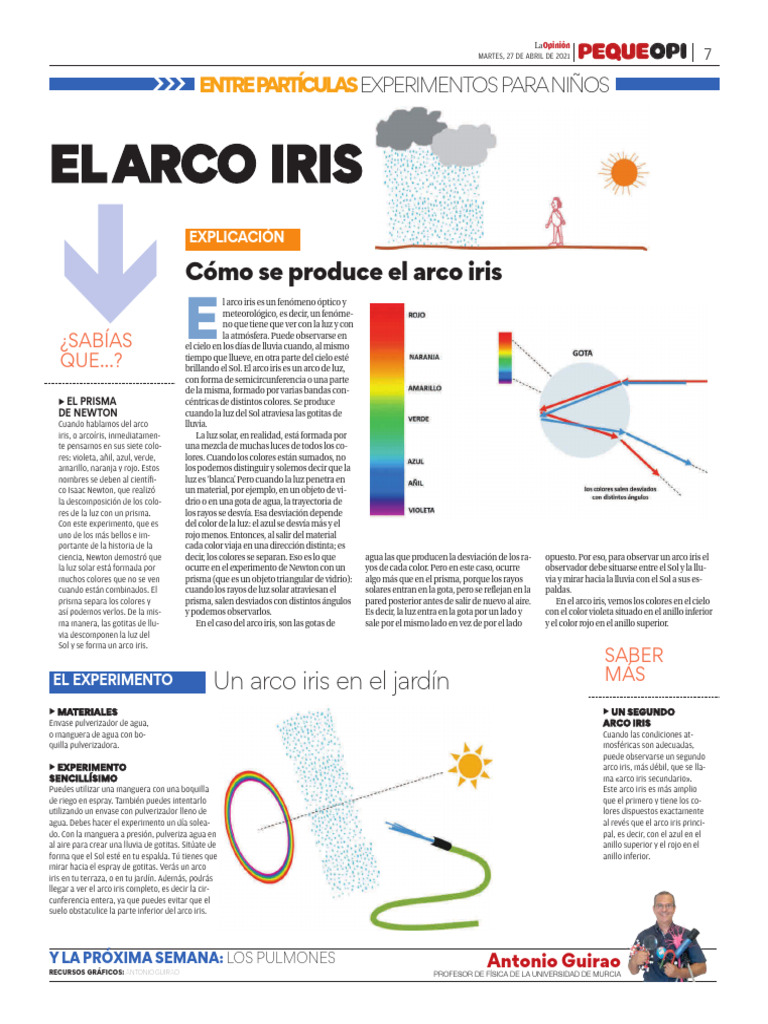Cómo se forma el arco iris | PDF | Arco iris | Color