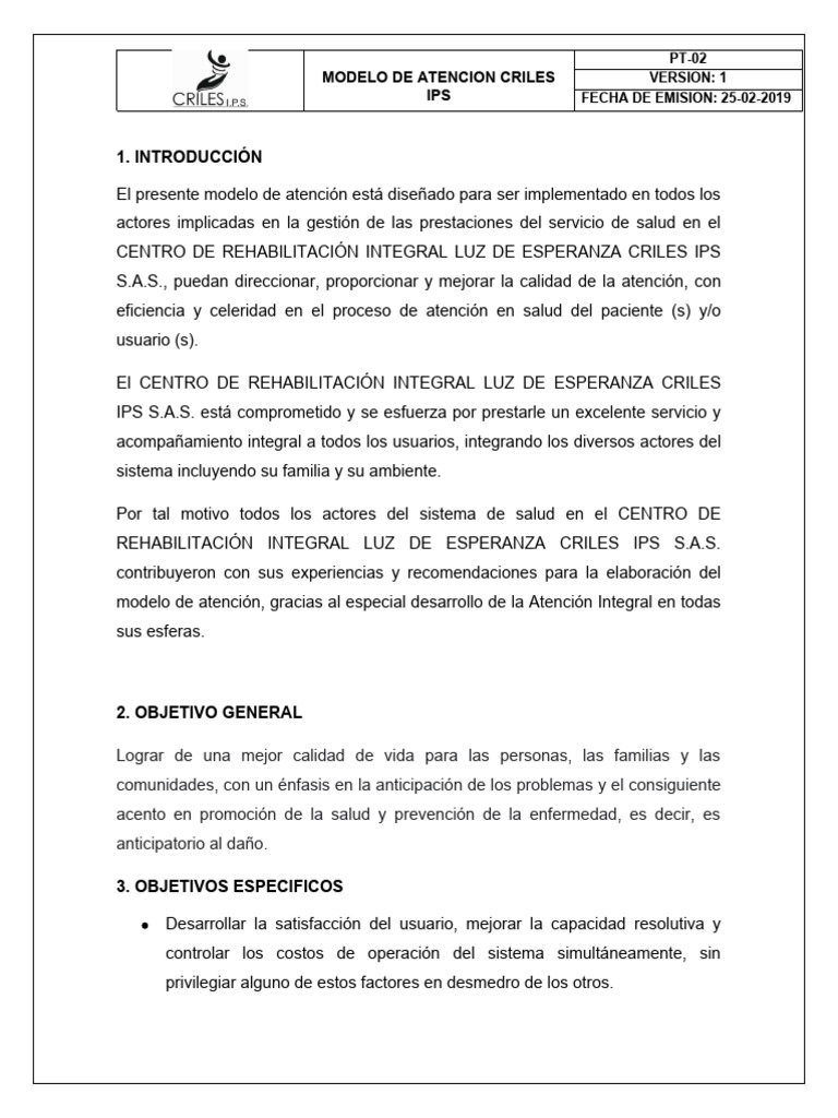 Modelo de Atencion | PDF | Cuidado de la salud | Medicina