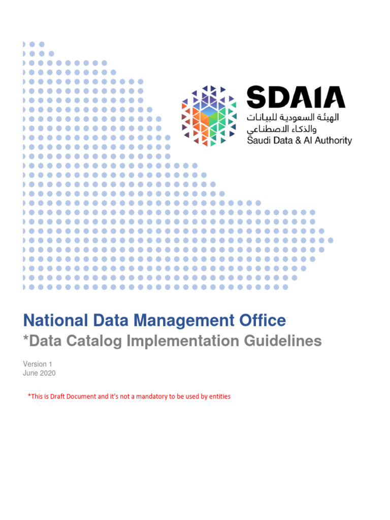 Data Catalog Implementation Guidelines | PDF | Metadata | Data Quality