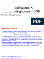 K - Nearest Neighbours (K-NN) Algorithm