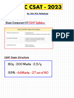 CSAT 2023 - Plan of Action