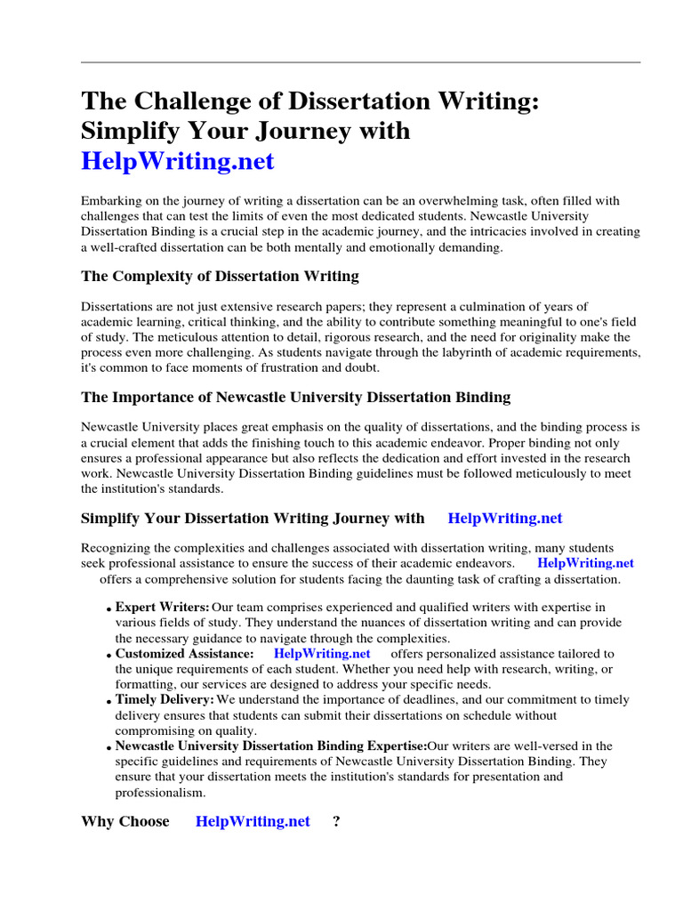 Simplify Your Dissertation Journey | PDF | Thesis | Bookbinding