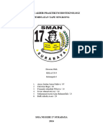 Laporan Akhir Praktikum Bioteknologi Pembuatan Tape Singkong