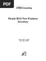 INV R2i Oracle R11i New Features