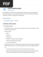 Web standards-CSS-MDN-Docs