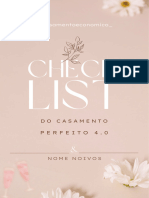 O Checklist Do Casamento Perfeito 2024