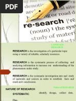 Language Research