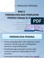 Bab 3 - Perekrutan Pemilihan Personel